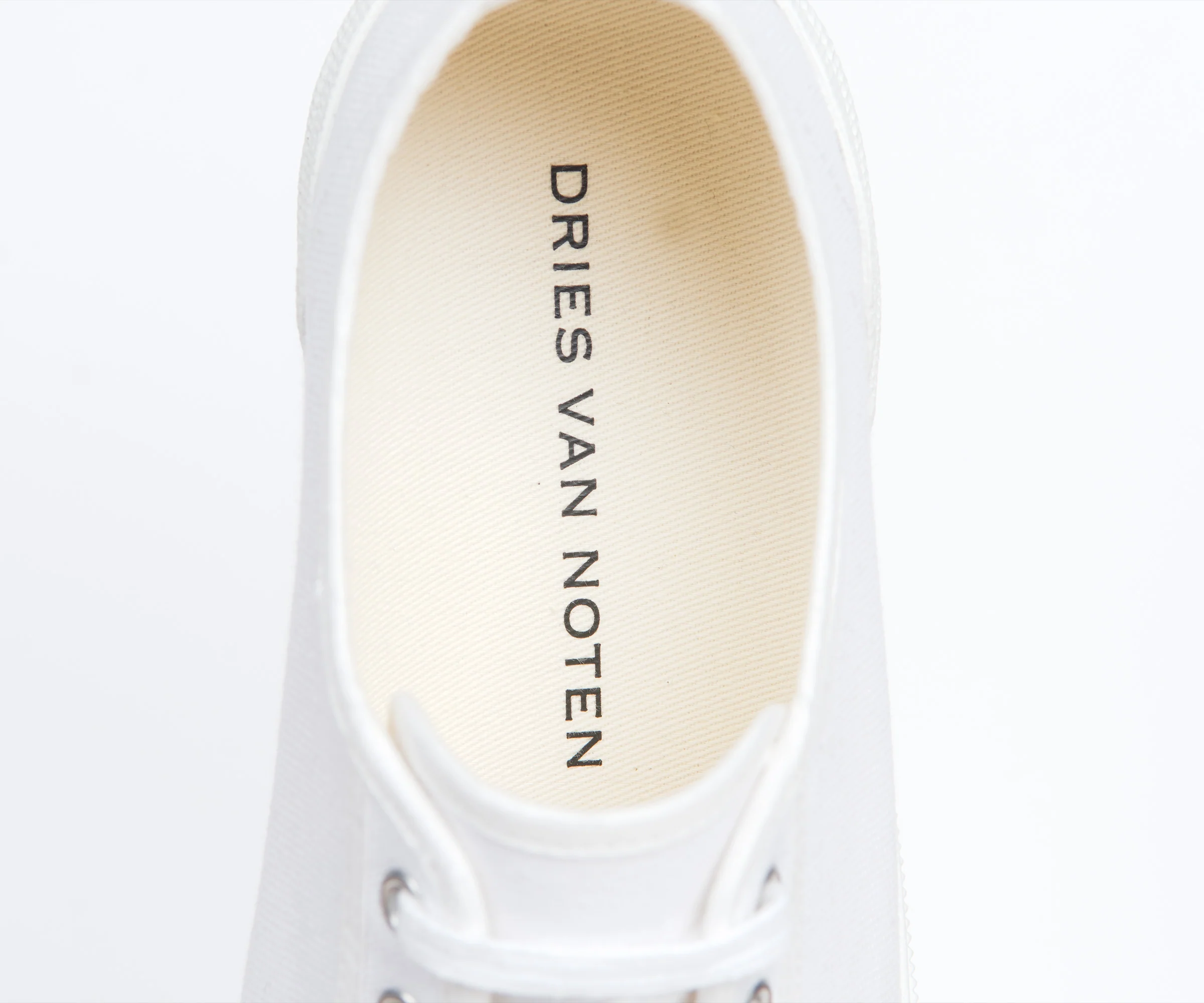 Dries Van Noten Canvas Pump White - Image 5