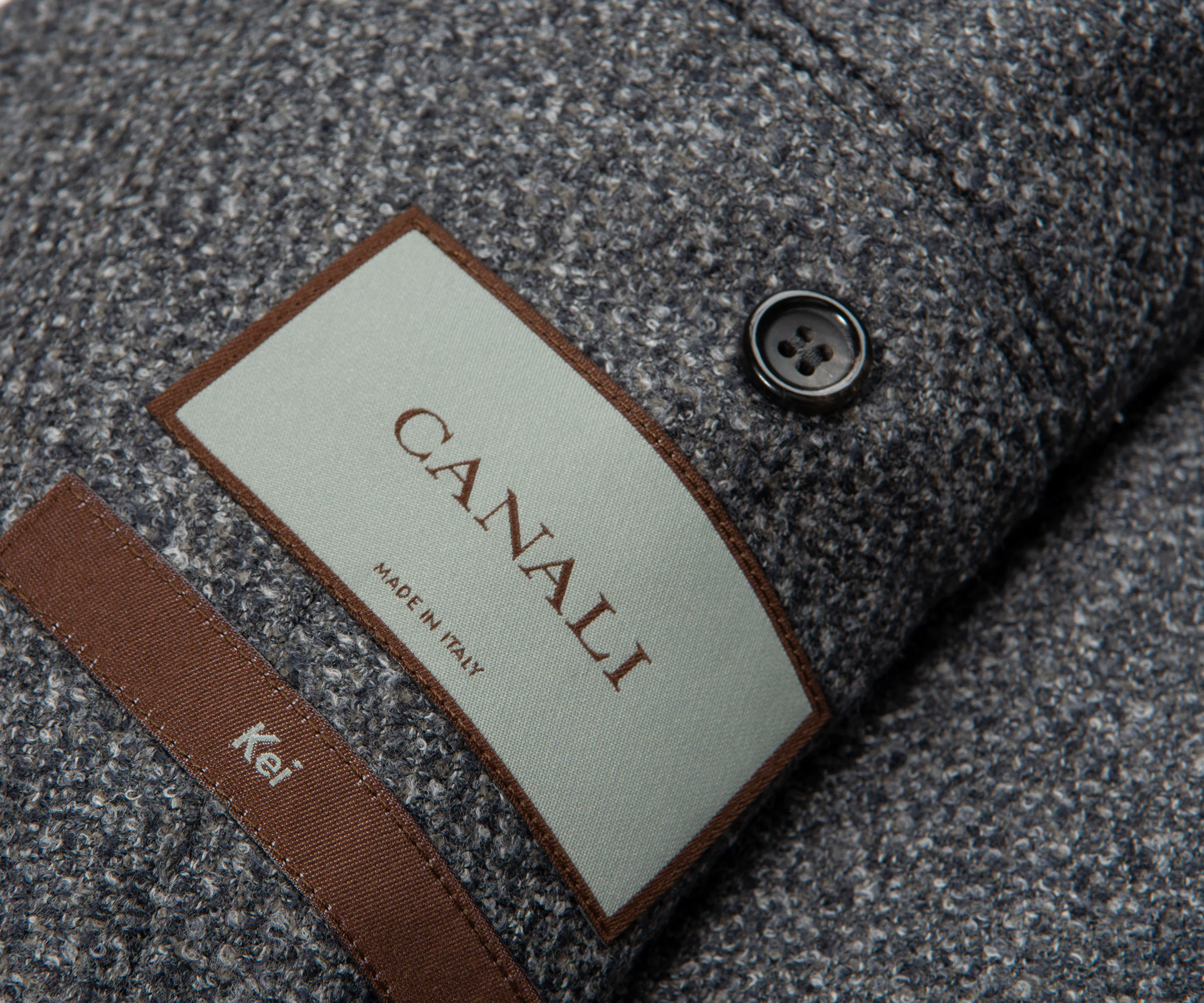 Canali Grey Kei Style Soft Wool Blazer Jacket - Image 5