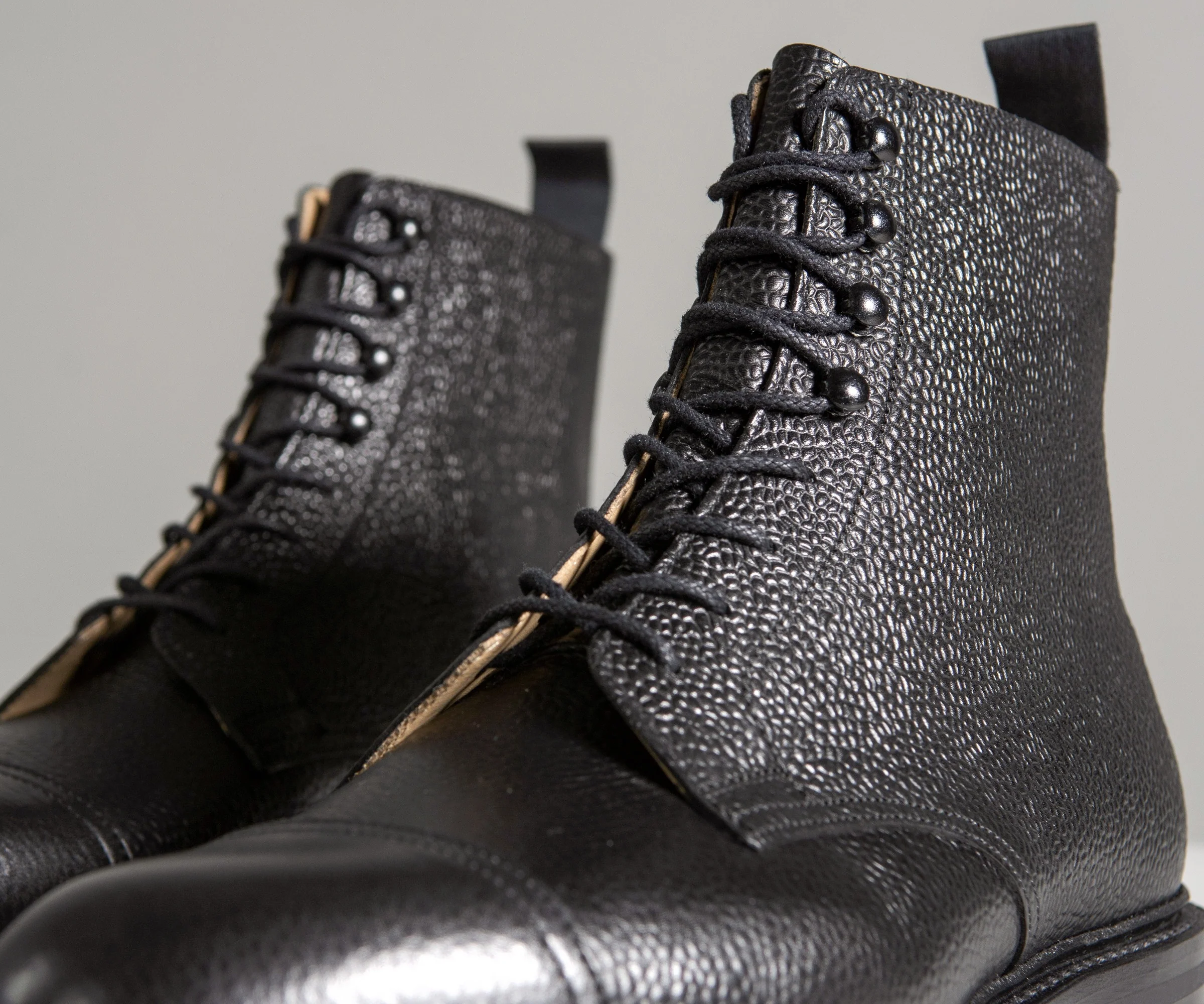 Crockett & Jones 'Coniston' Scotch Country Grain Boots Black - Image 7