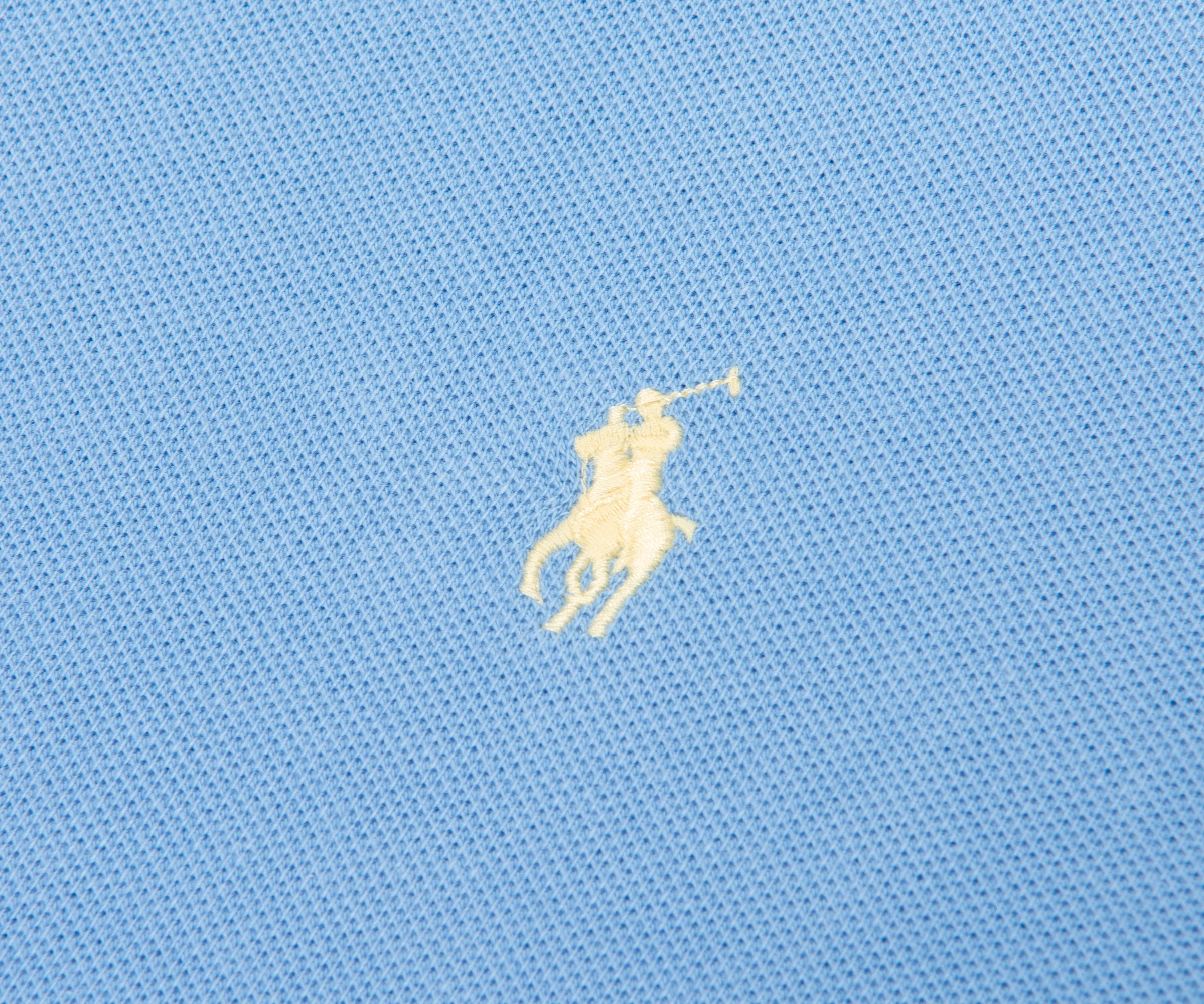 Ralph Lauren Blue SS Custom Slim Fit Polo - Image 3