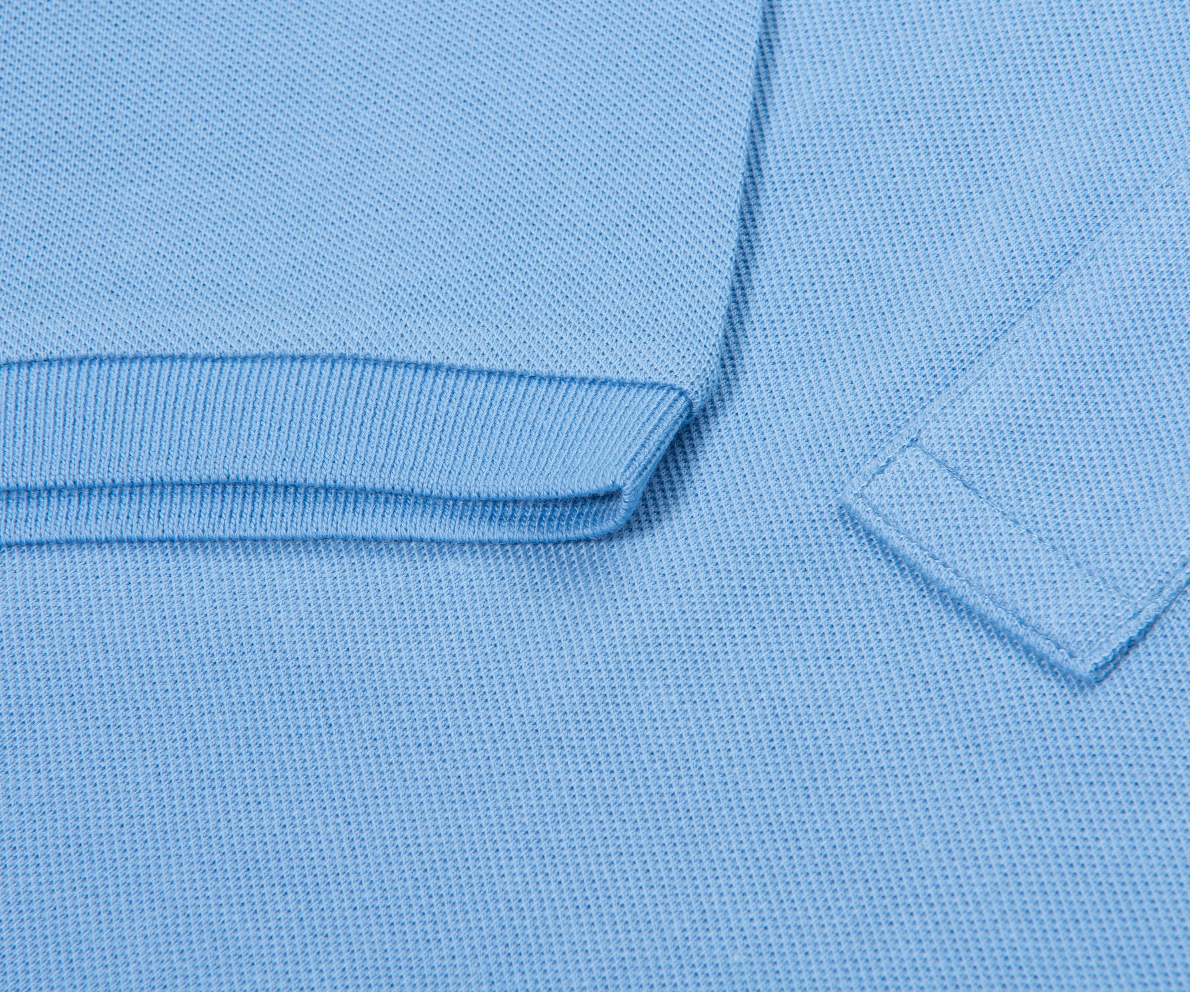 Ralph Lauren Blue SS Custom Slim Fit Polo - Image 4