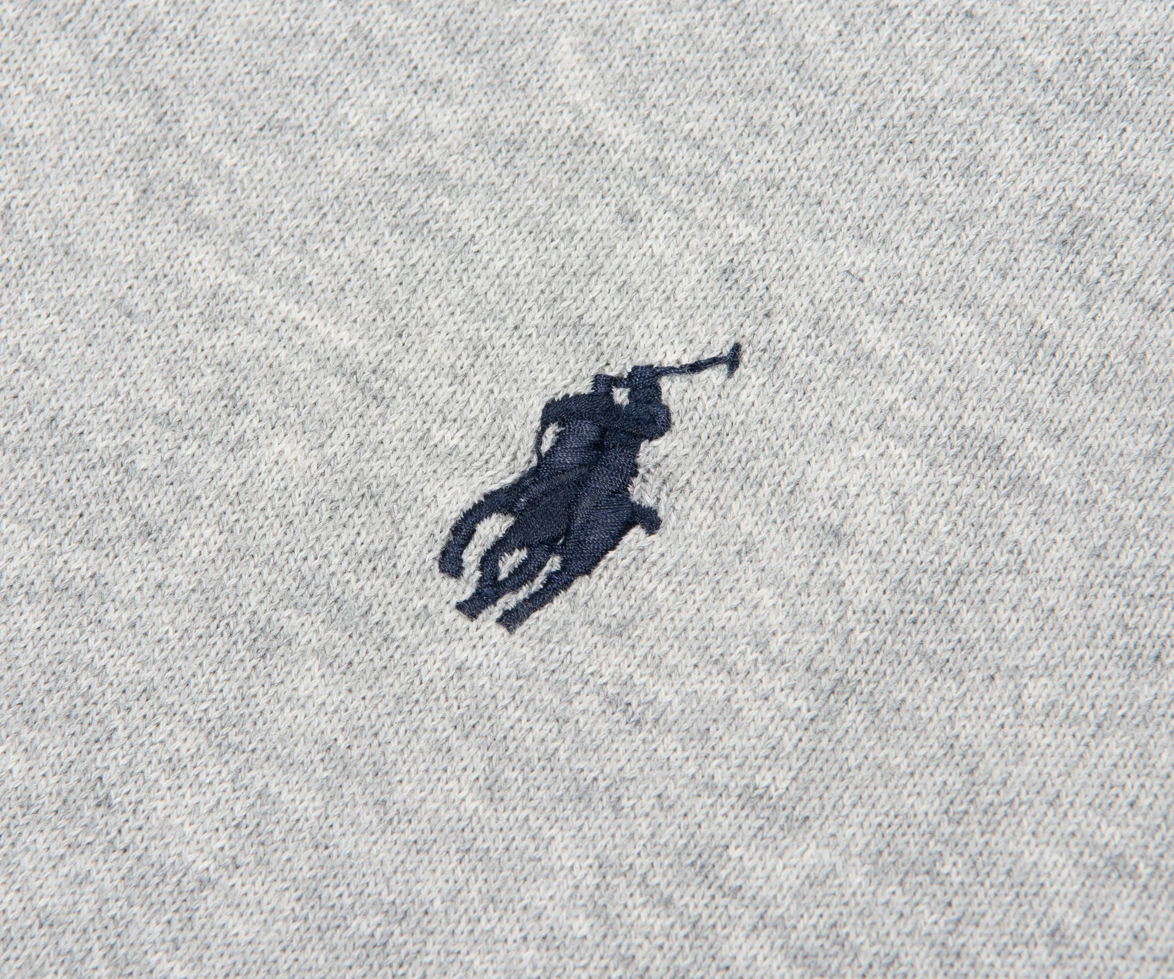 Ralph Lauren Grey Heather Knitted LS Polo - Image 4