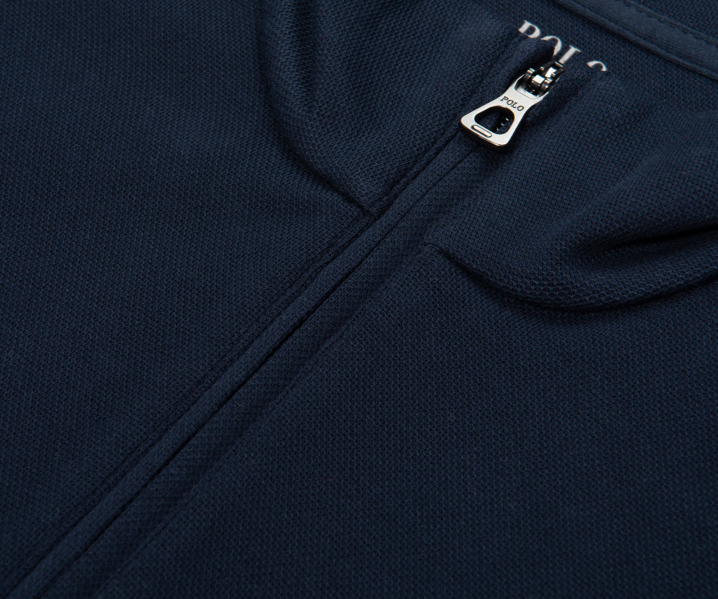 Ralph Lauren Navy Luxe Stretch 1/4 Zip Sweater - Image 3