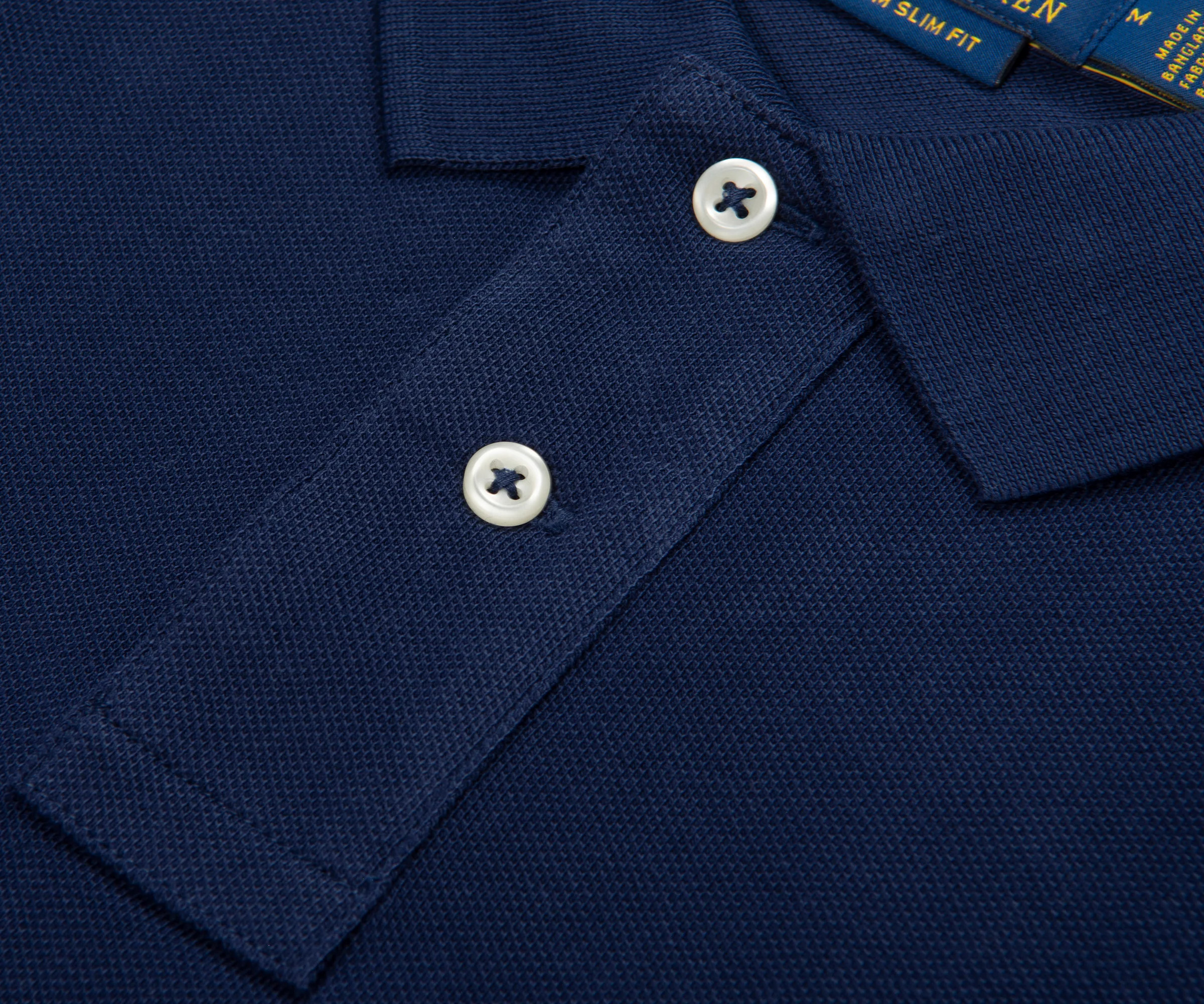 Ralph Lauren Navy SS Custom Slim Fit Polo - Image 4