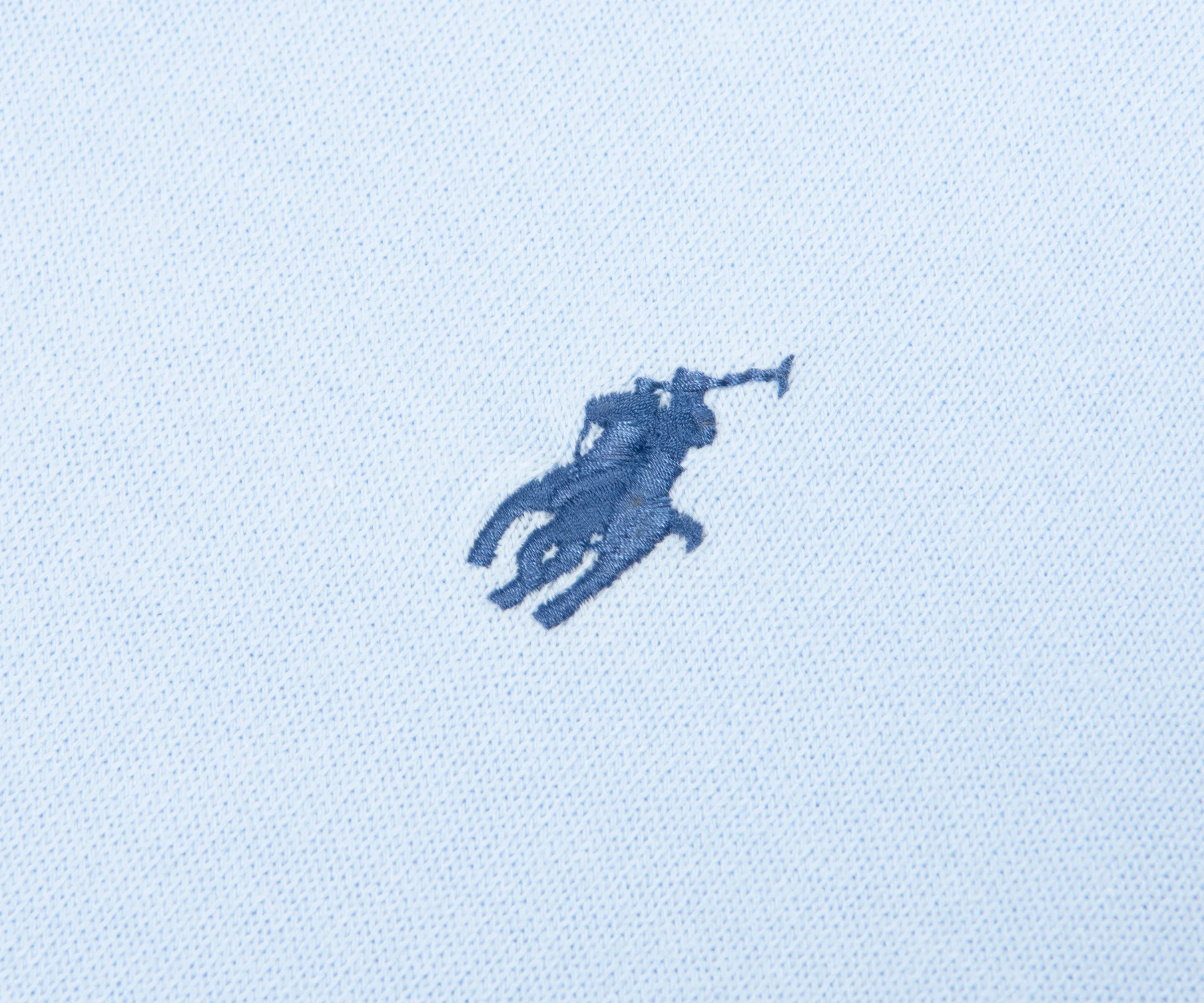 Ralph Lauren Sky Blue Knitted Soft Polo - Image 4